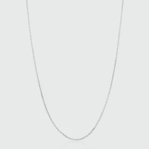 Marylebone 9ct White Gold Fine Trace Chain