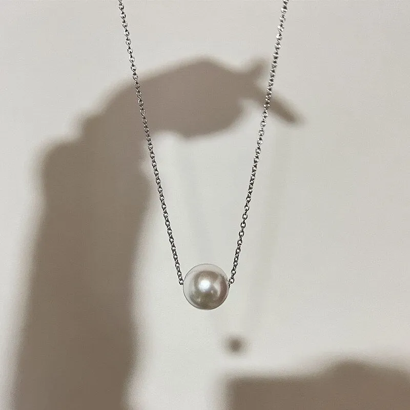 Mermaid's Tears Necklace Ocean Sea Invisible Transparent chain Fishing Line Short Chain Beach Pendants Transparent Necklaces