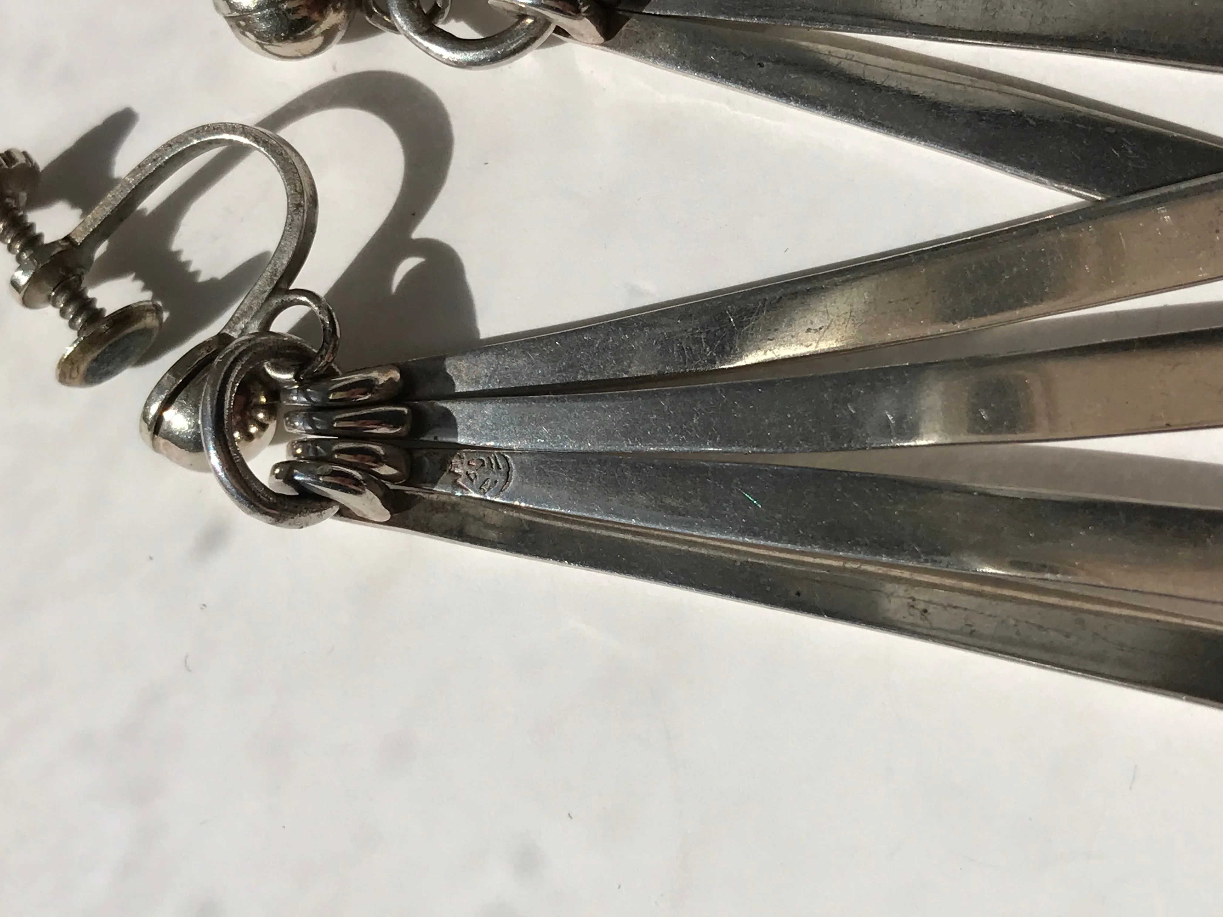 Mexican Silver Fringe Earrings