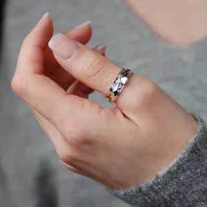 Mia Skinny Sterling Silver Spinning Ring