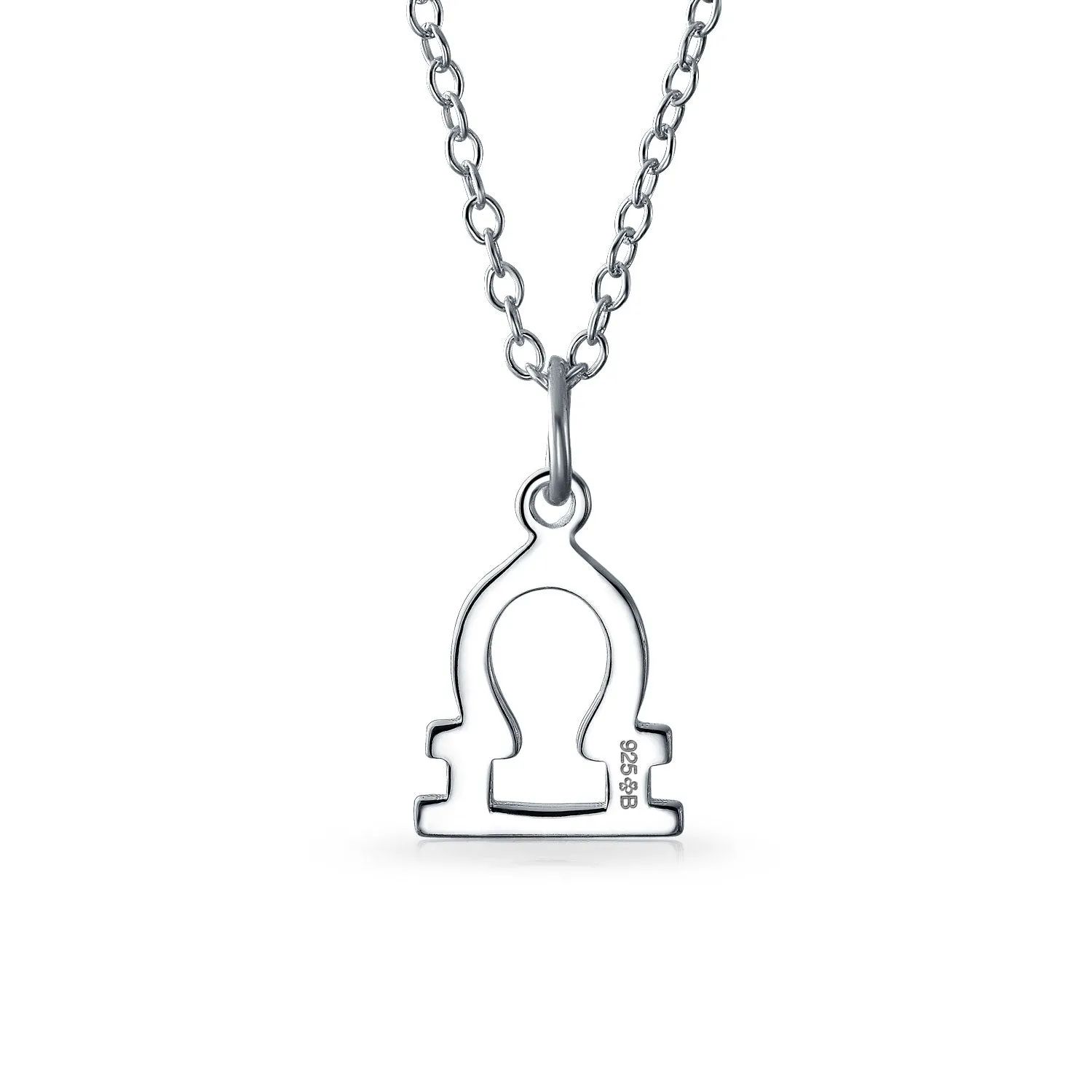 Mini Celestial Zodiac Pendant Necklace in Sterling Silver - Astrology Sign Jewelry