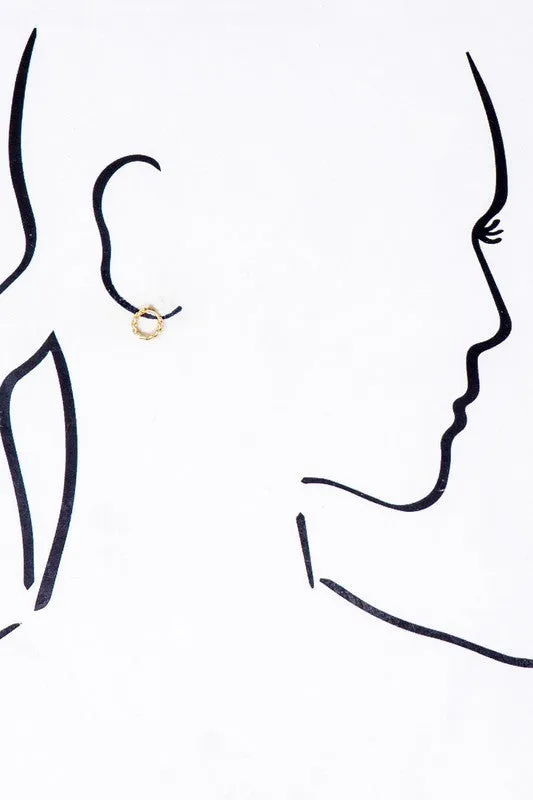 Mini Chain Huggie Hoop Earrings (Pick Color)