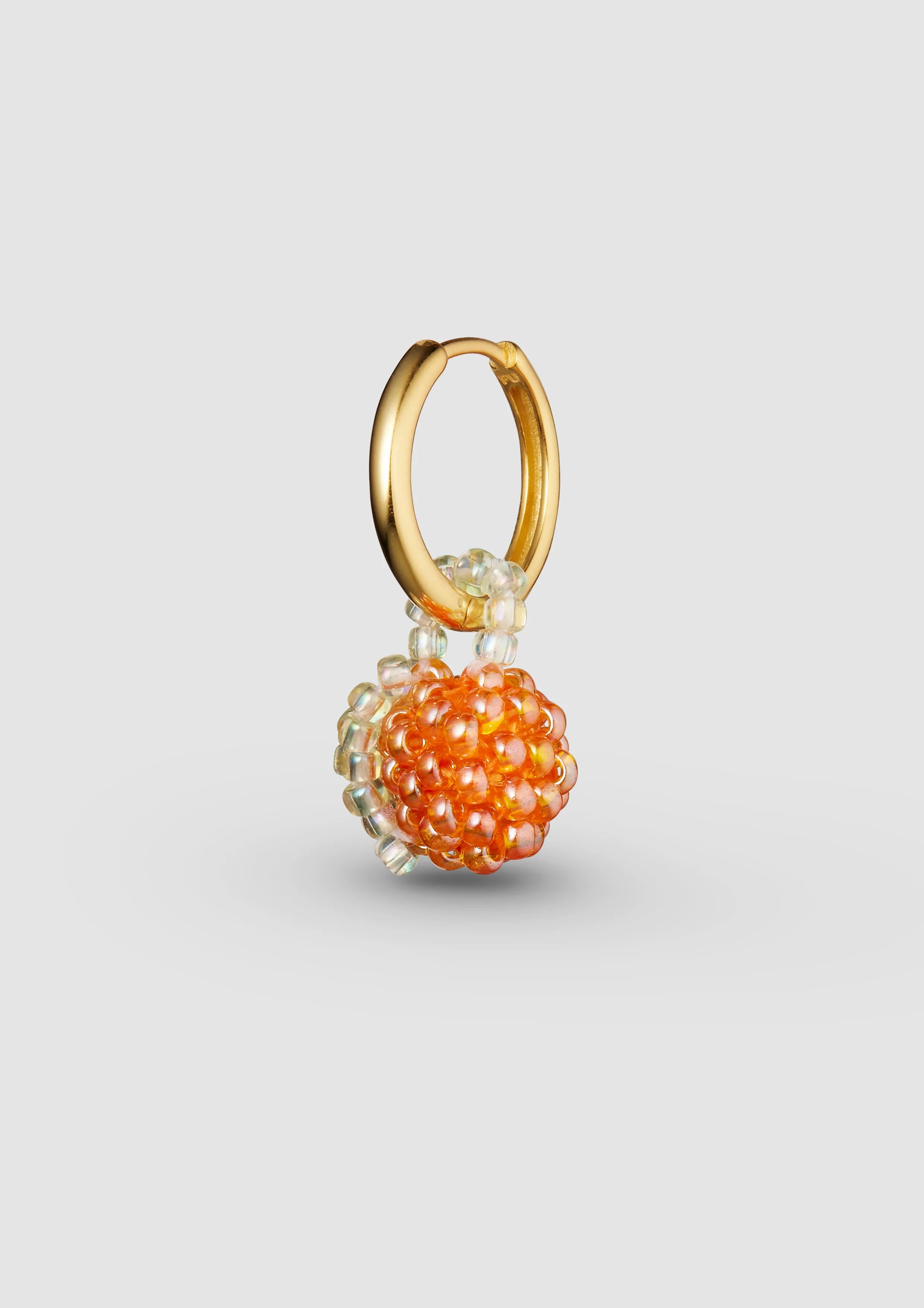 Mini Shiny Orange Earring