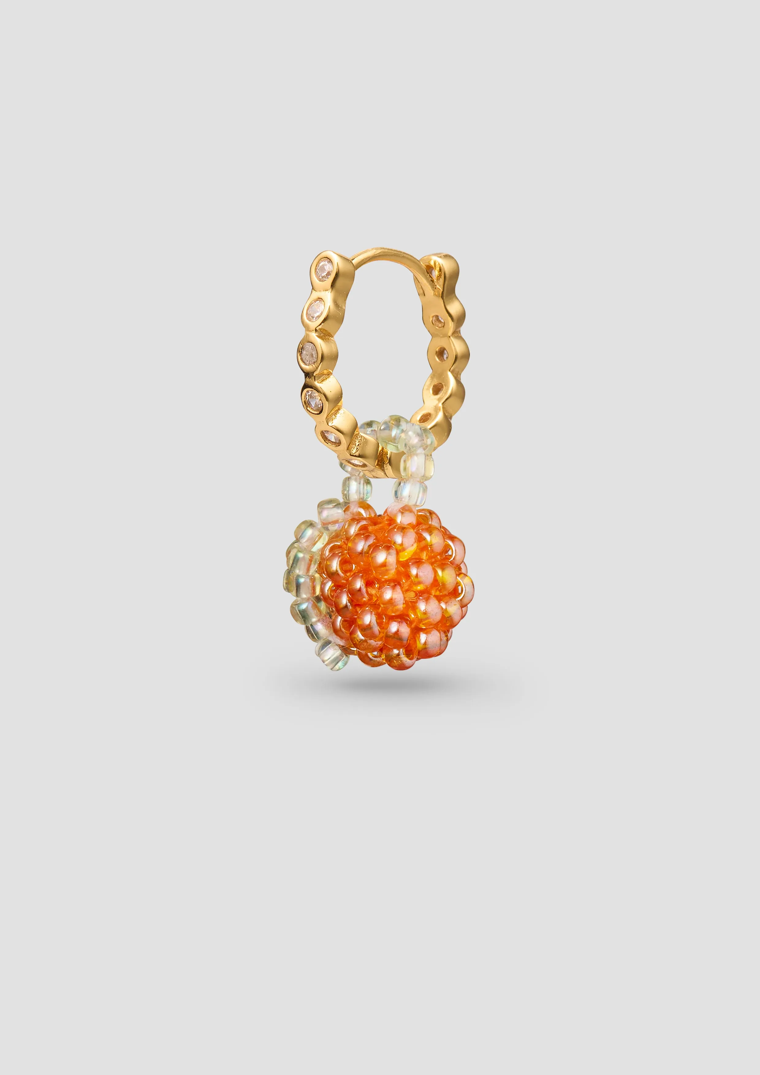 Mini Shiny Orange Earring