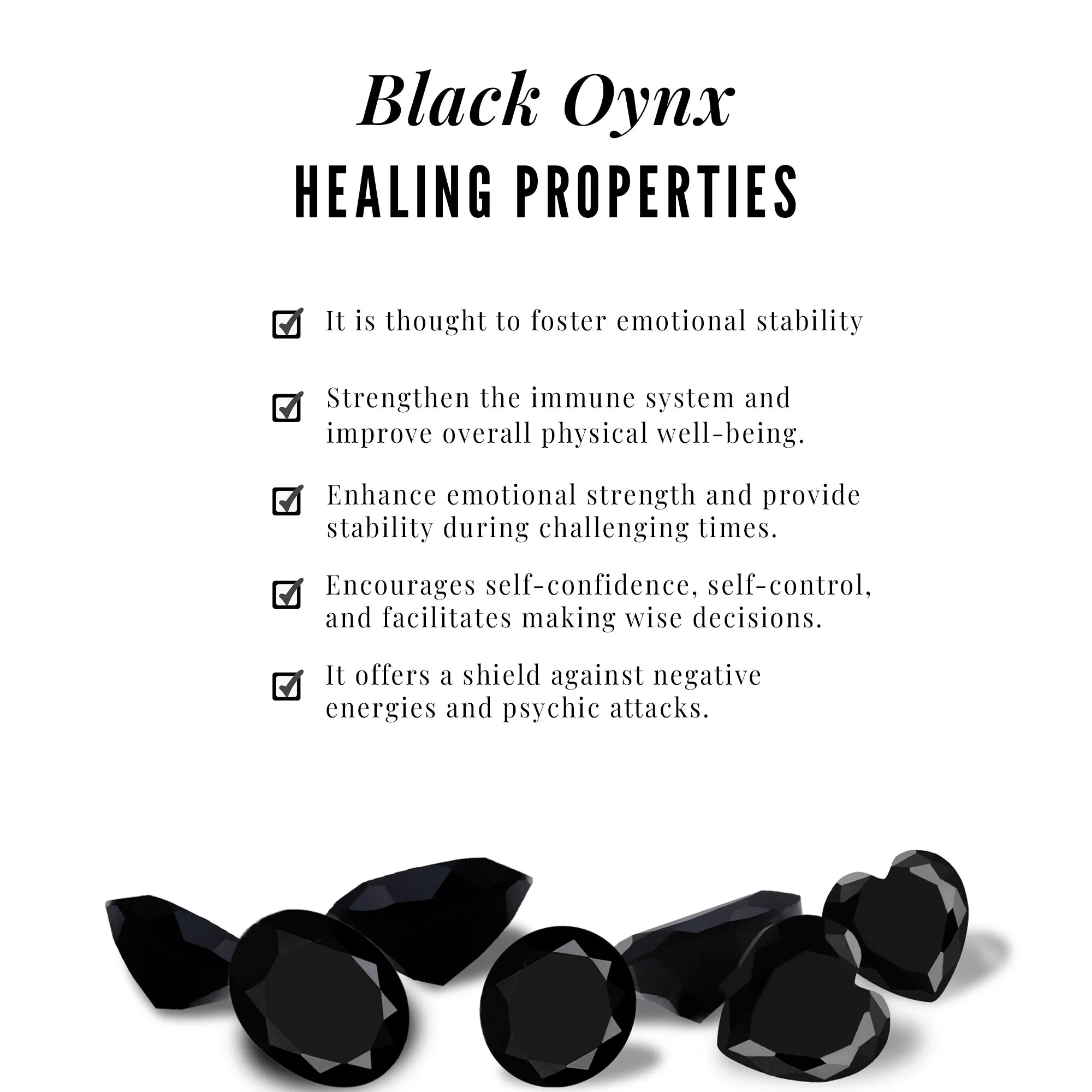 Minimal Black Onyx and Diamond Eternity Band Ring