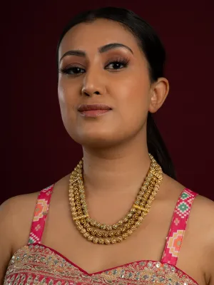 Multilayer Jadau Sonamoti Necklace