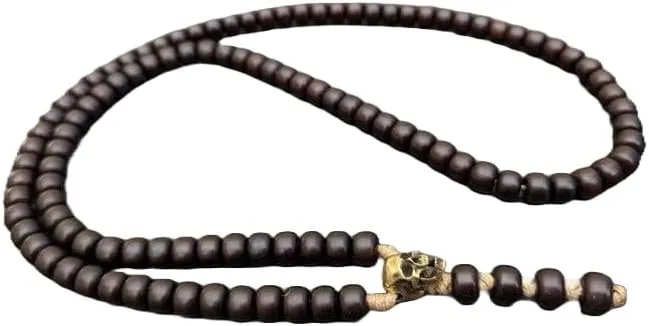 Natural Buddhist bodhi root 10mm 108 Mala Beads, Spiritual, Meditation Beads, Reiki, Japa Mala, Buddhist Prayer Beads, Yoga Bracelet, healing beads LKMALA-RRGU-207