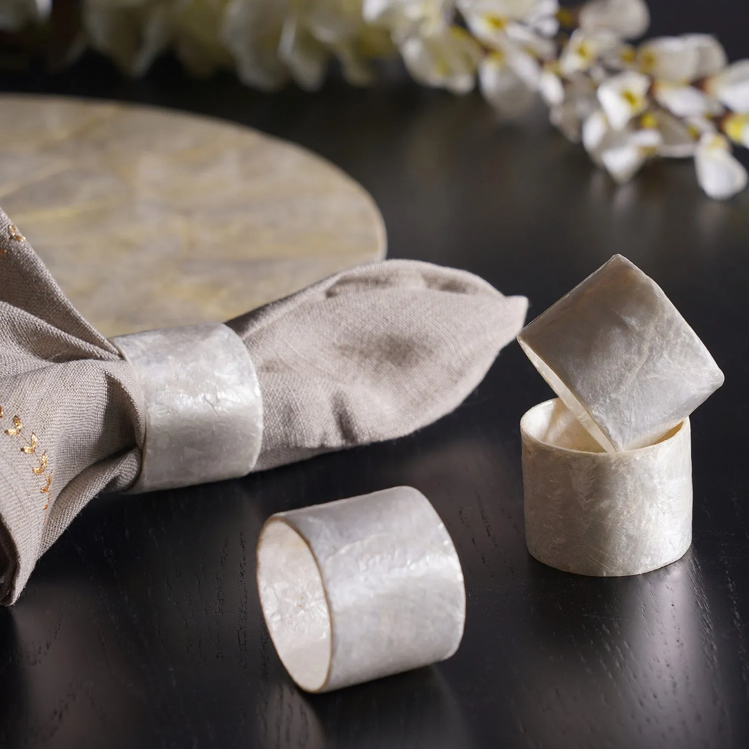 Natural La Perla Napkin Ring (Set of 4)