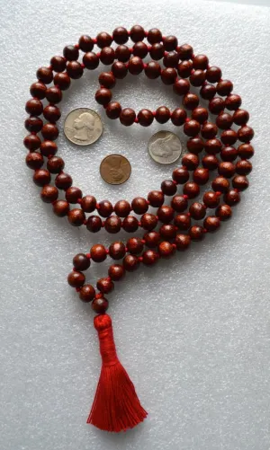 Natural TIBETAN BUDDHIST BODHI BEADS 8mm 108 Mala Beads, Spiritual, Meditation Beads, Reiki, Japa Mala, Buddhist Prayer Beads, Yoga Bracelet, healing beads LKMALA-RRGU-1669
