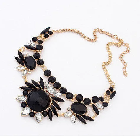 New Arrival Fashion Jewelry Trendy Women Necklaces & Pendants Link Chain Short Statement Necklace Resin Pendant For Gift