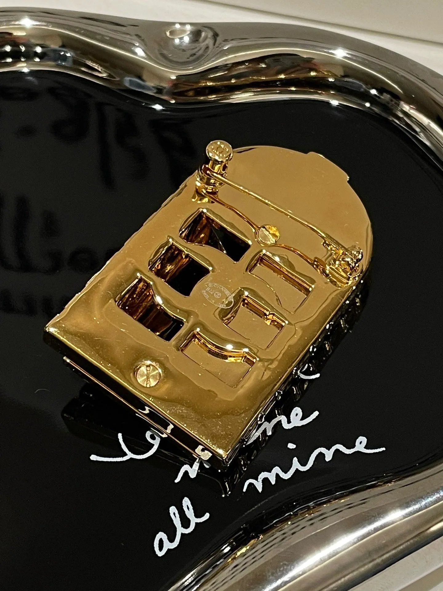 New Chanel 22A 31 Cambon Door Brooch Gold Brooches