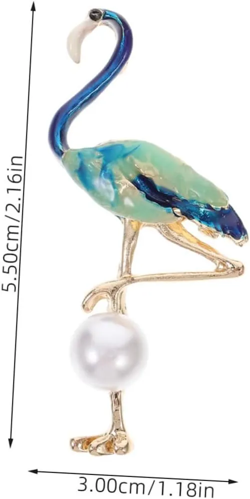 NOLITOY Brooch Pin Anklets for Women Night Light Flamingos Tree Rhinestone Brooch Decorations Garland Decor