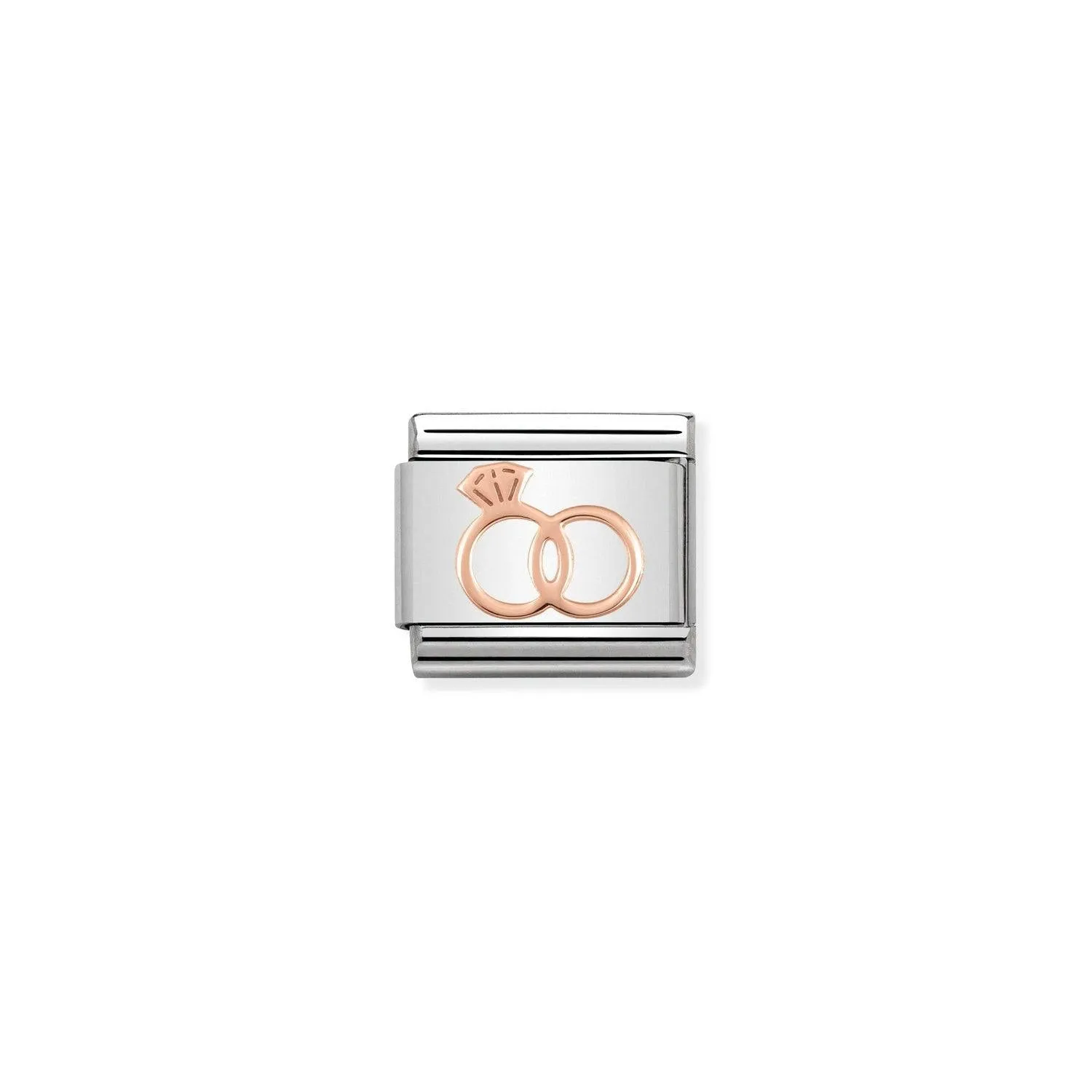 Nomination Classic Rose Gold Marriage Rings Charm