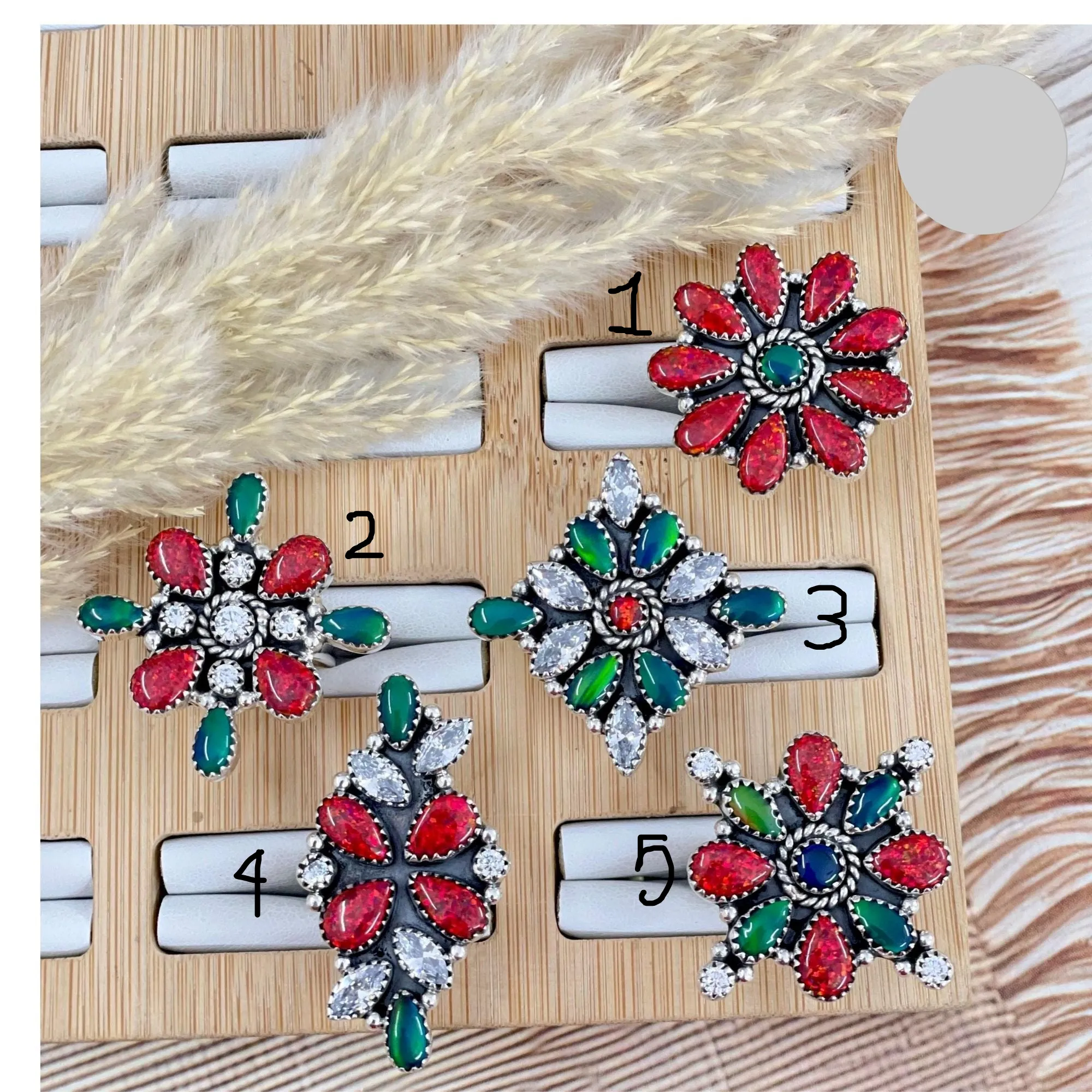 One Of A Kind Holiday Rings
