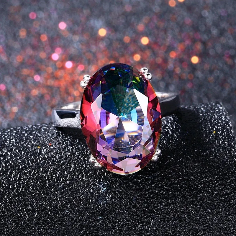 Oval Cut Cocktail Ring