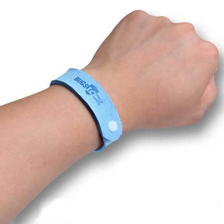 Pack of 5 Colorful BUGS Mosquito Repellent Bracelets for Outdoor Protection