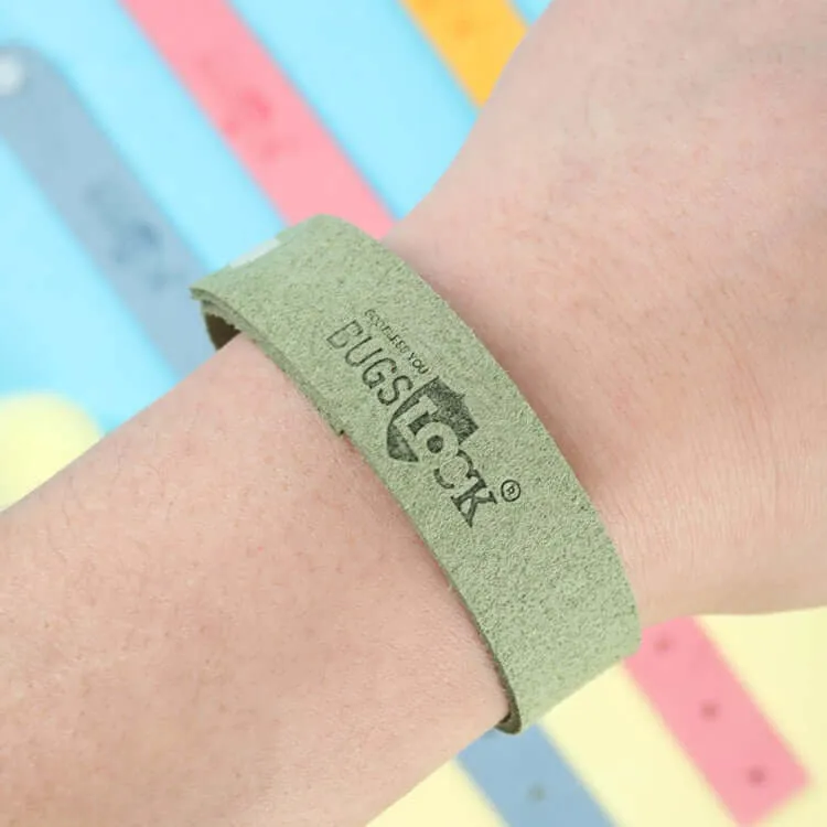 Pack of 5 Colorful BUGS Mosquito Repellent Bracelets for Outdoor Protection