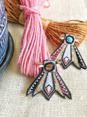Pankhuri Earrings Black