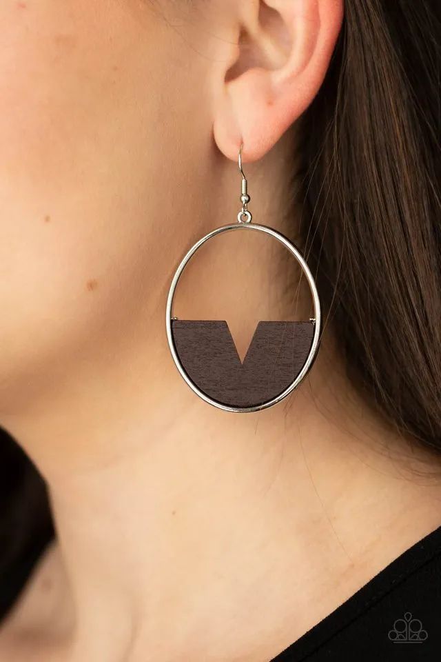 Paparazzi Earring ~ Island Breeze - Brown