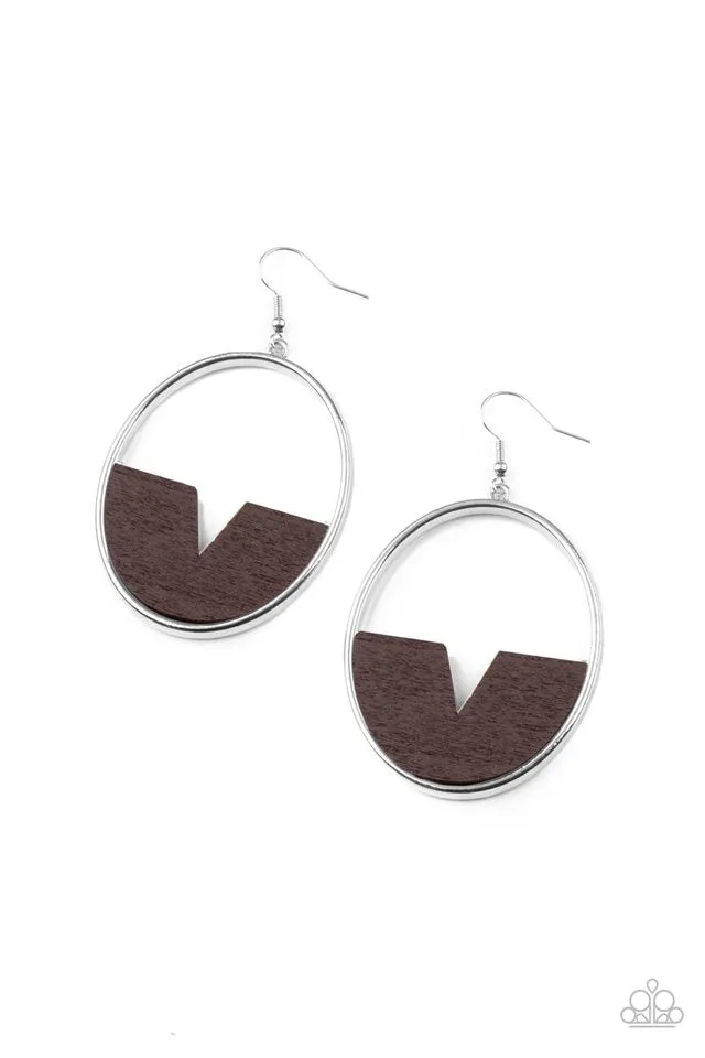 Paparazzi Earring ~ Island Breeze - Brown