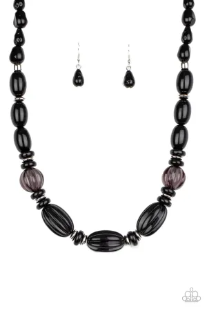 Paparazzi High Alert - Black Necklace