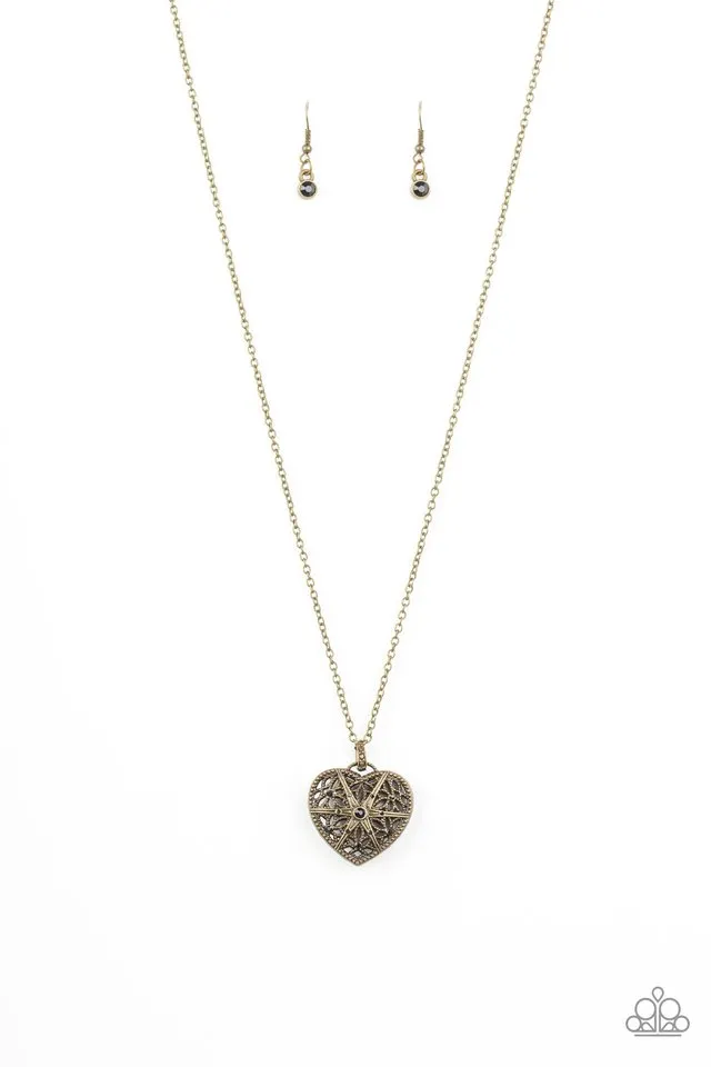 Paparazzi Necklace ~ Casanova Charm - Black