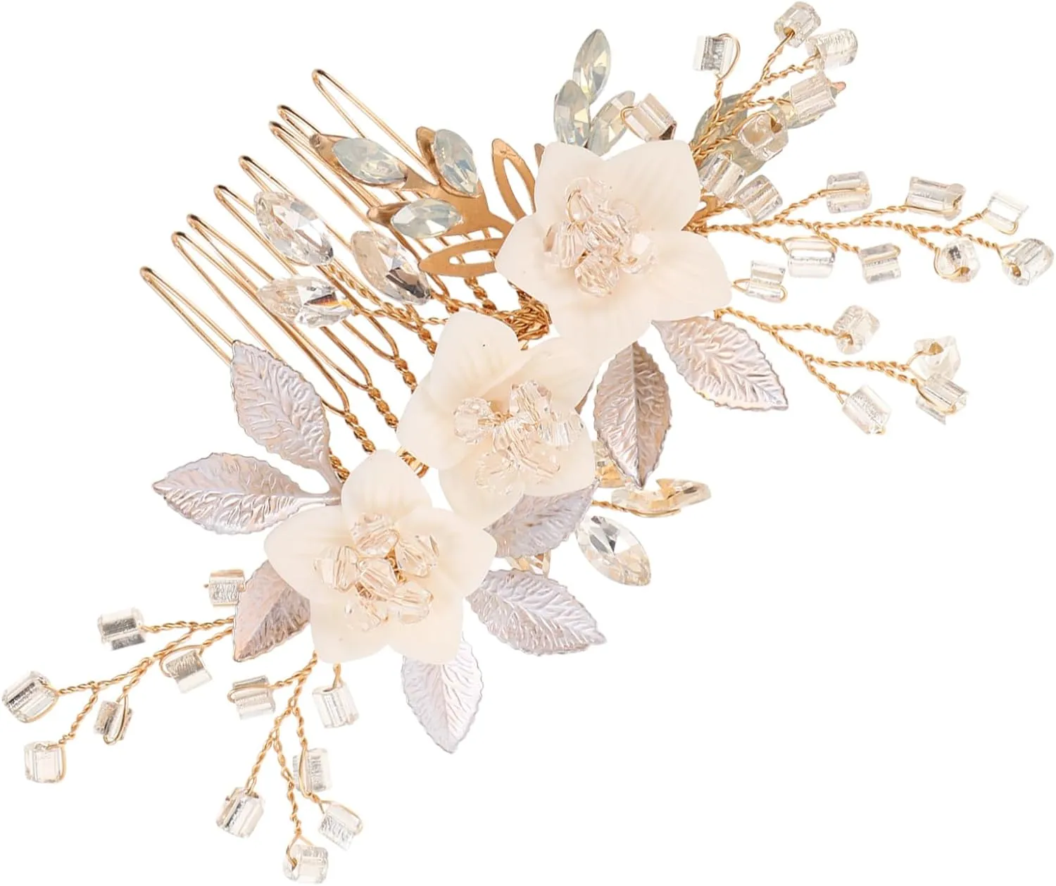 PartyKindom Crystal Bridal Hair Combs Handmade Wedding Clips with Rhinestone Hairpieces Unique Women Hair Accessories for Brides and Bridesmaids for Various Wedding Themes