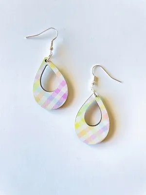 Pastel Plaid Earrings