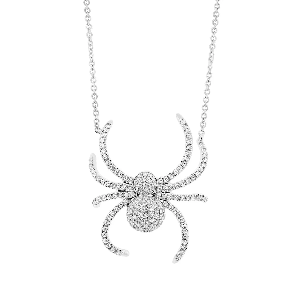 PAVE DIAMOND SPIDER NECKLACE