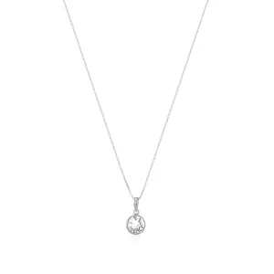 Peace Bird Rhodium Plated 925 Chain Pendants