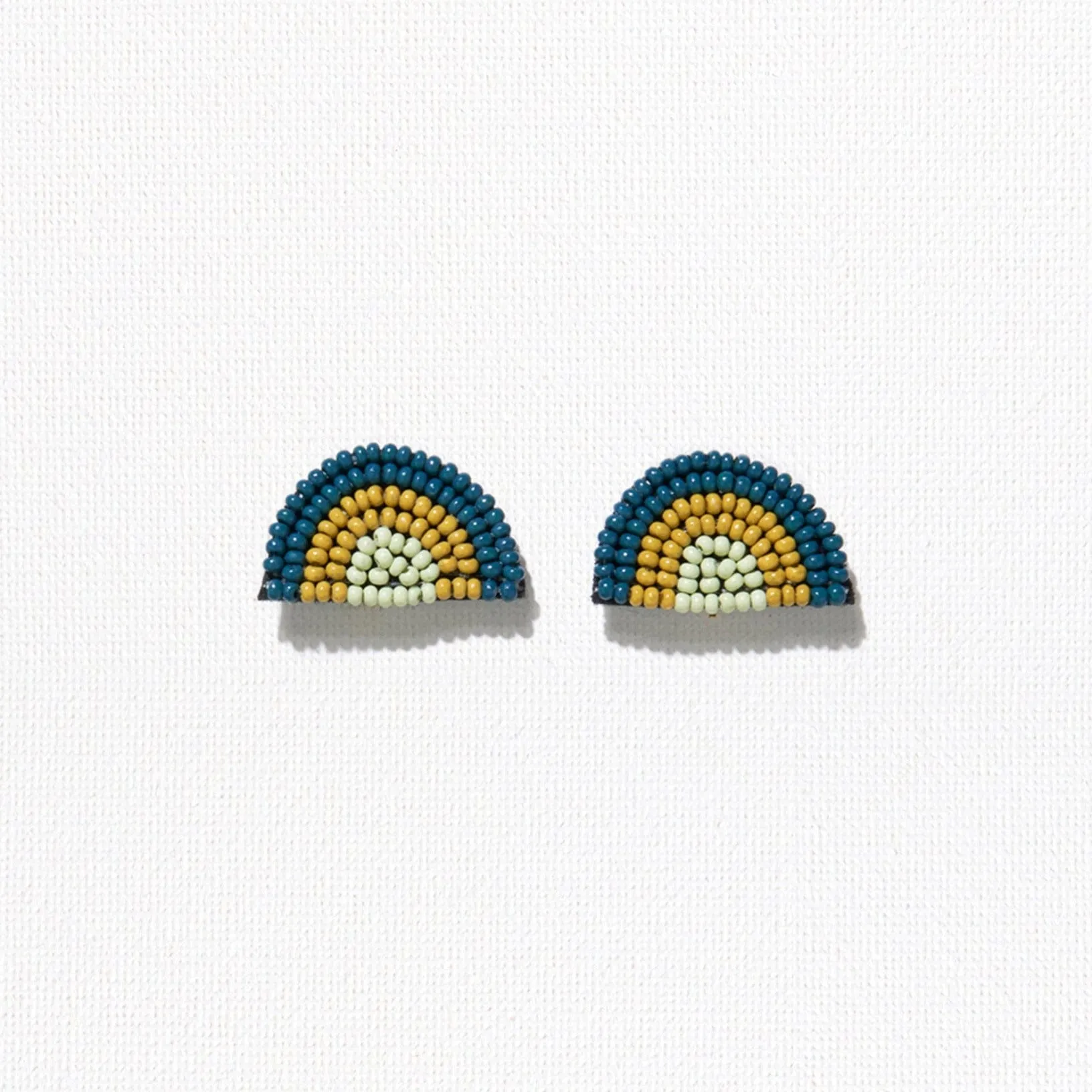 Peacock Rainbow Post Earrings
