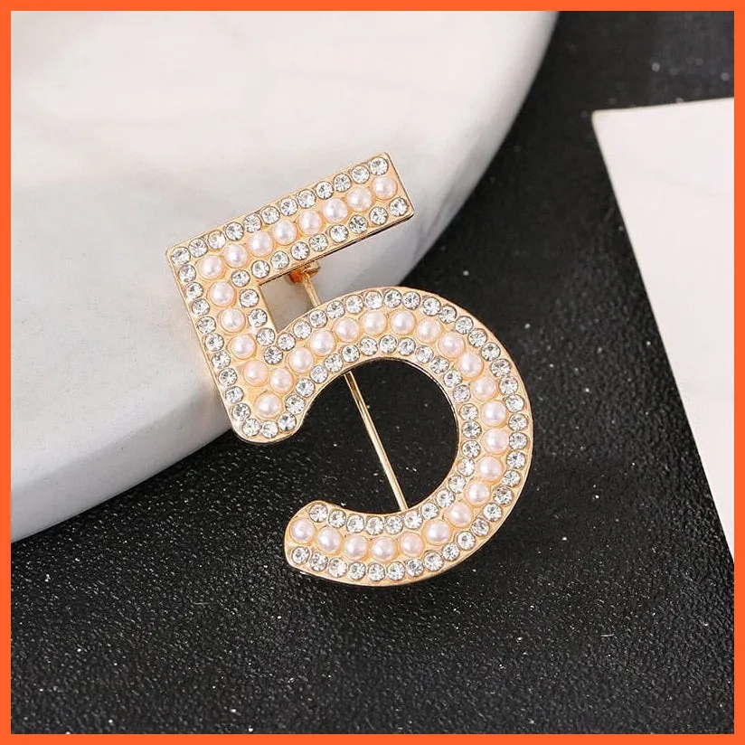 Pearl And Rhinestone Brooches For Women | Trendy Butterfly Pins