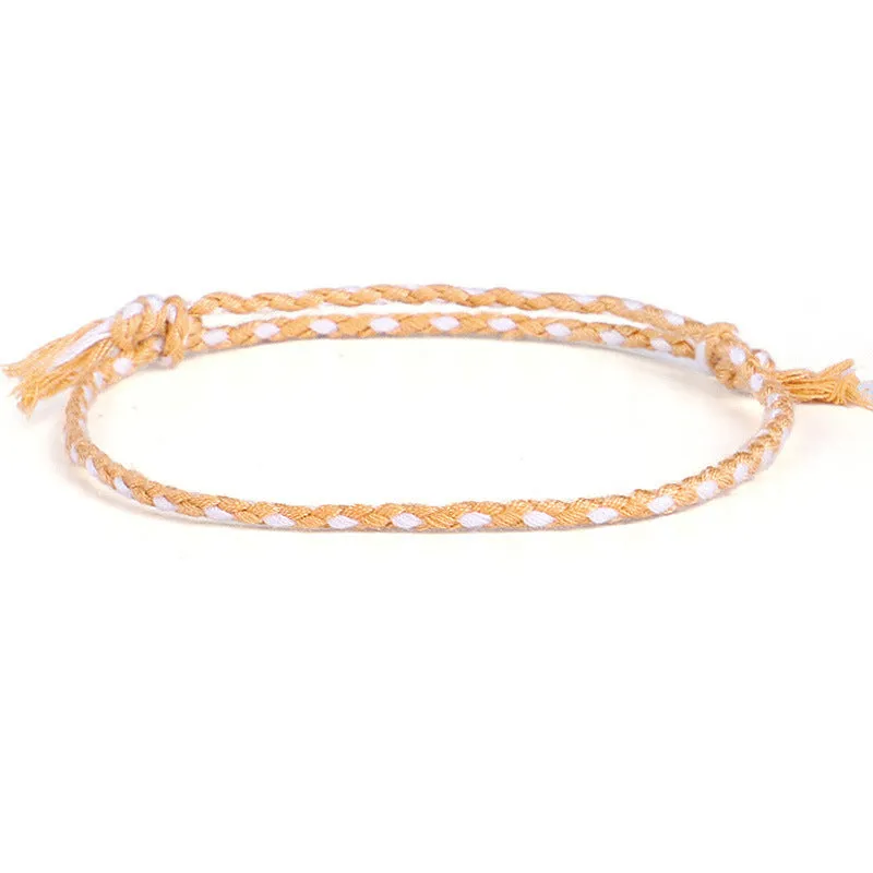 Ping An Buckle Four-strand Colorful Text And Play Line Bracelet