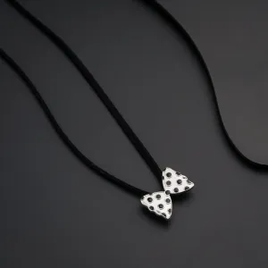 Polka Dots Bow Necklace for Men