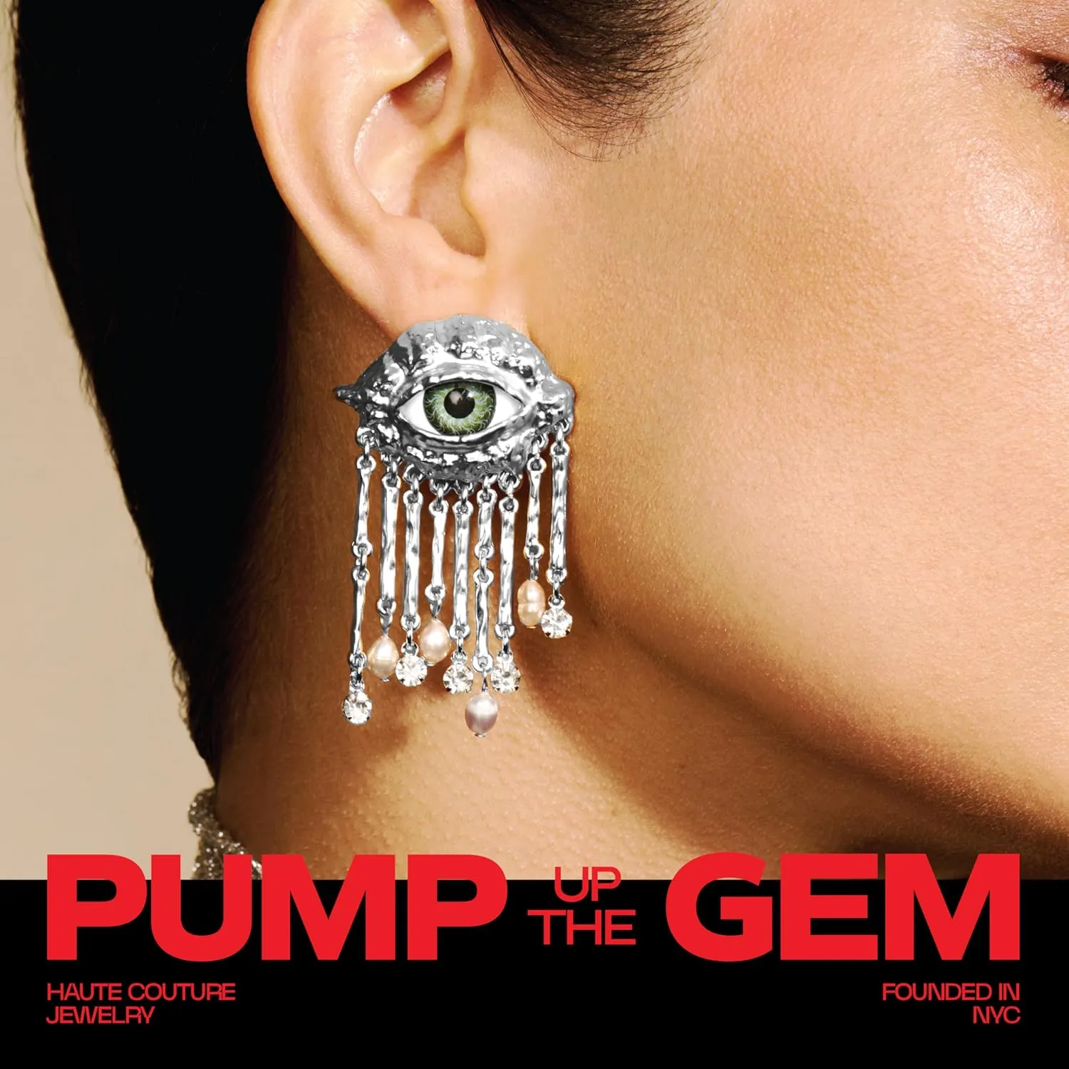 Premium Quality | 18K Gold Plated Evil Eye Earrings for Women | Real Freshwater Pearls | Haute Couture Aesthetics | Pump Up The Gem | US Brand |