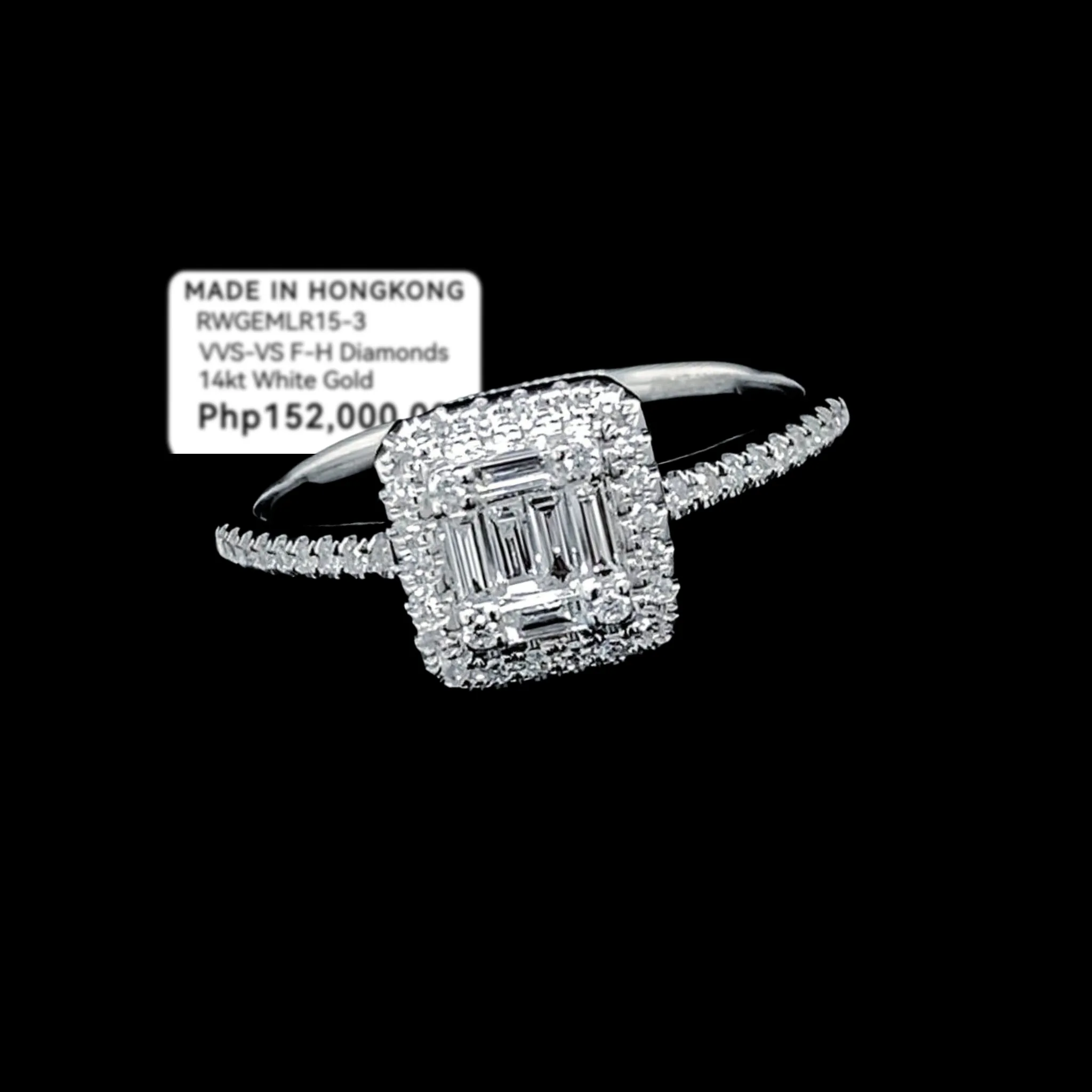 PREORDER | Classic Emerald Halo Paved Diamond Ring 14kt
