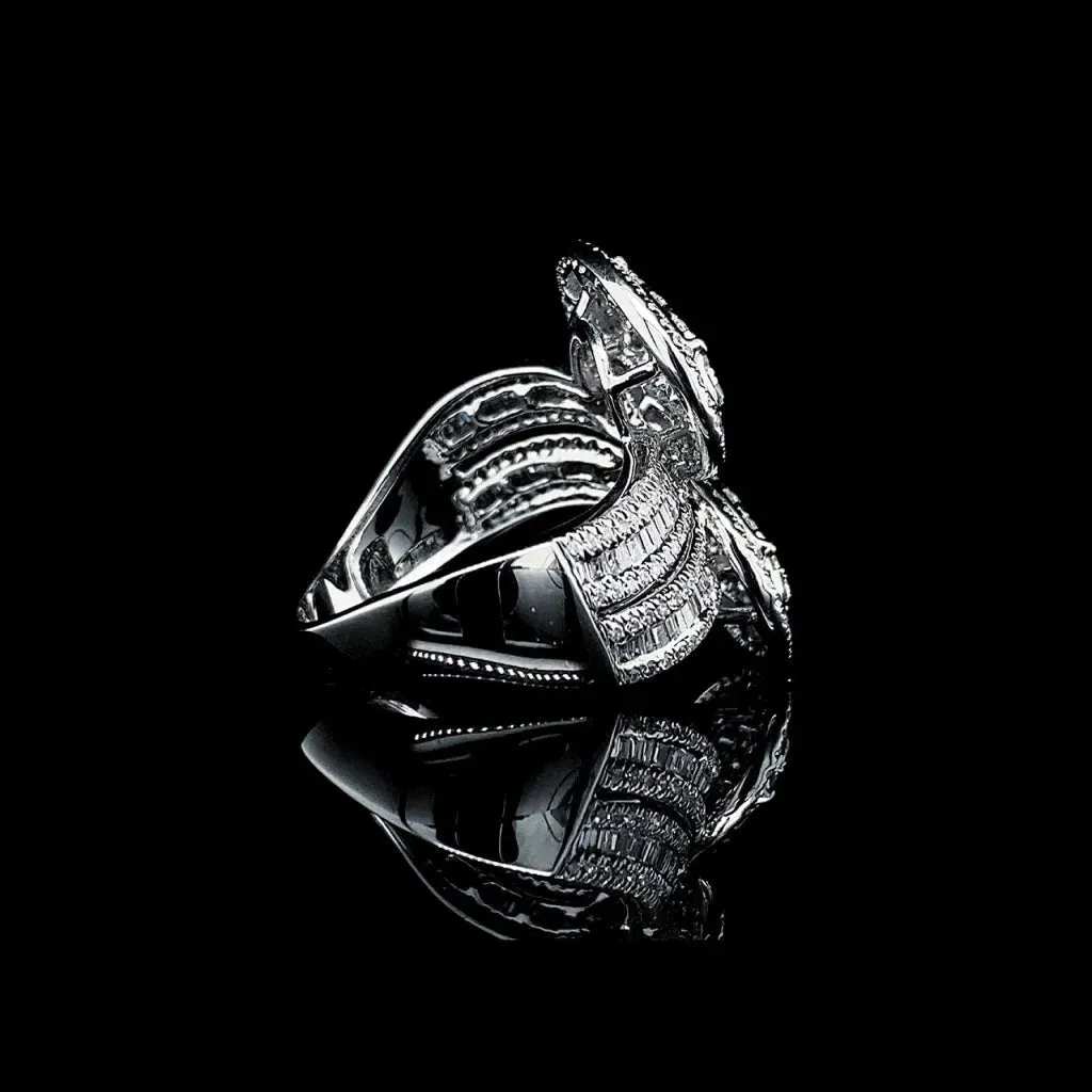 PREORDER | Double Oval Paved Cocktail Diamond Ring 14kt