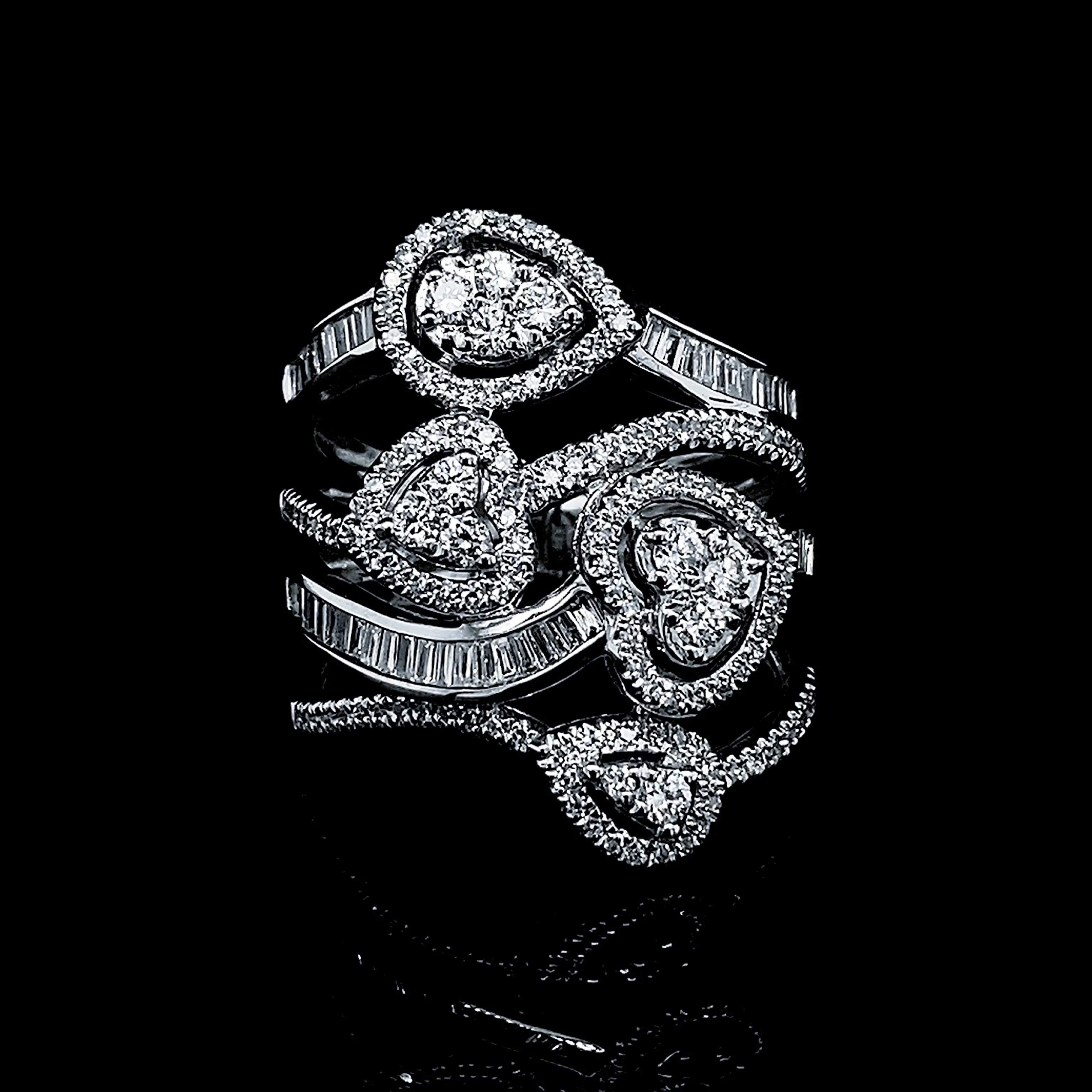 PREORDER | Heart Statement Diamond Ring 14kt