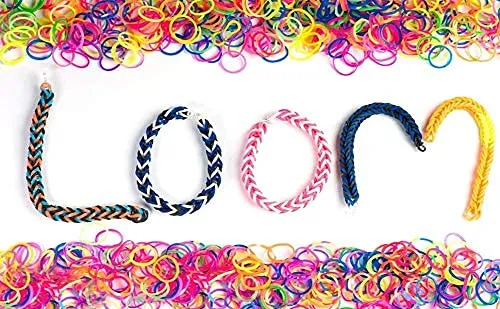 Rainbow Color DIY Loom Band Kit (Butterfly Shape)