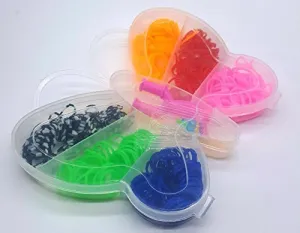 Rainbow Color DIY Loom Band Kit (Butterfly Shape)