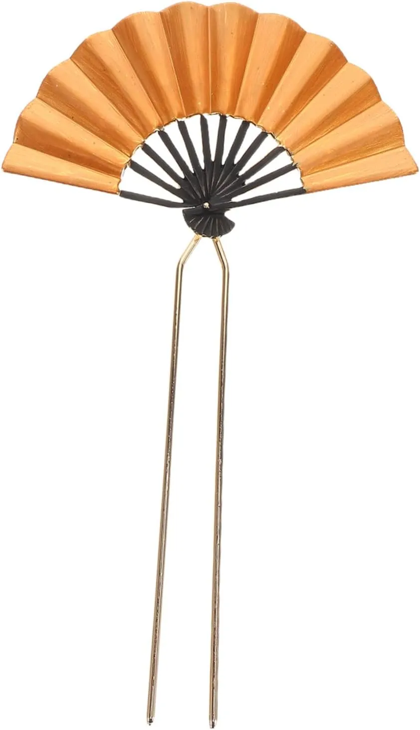 Retro Fan Hairpin for Chinese Style Dresses Elegant Hair Fork Accessory for Brides and Evening Events Secure Non Slip Hair Stick Decor for Women