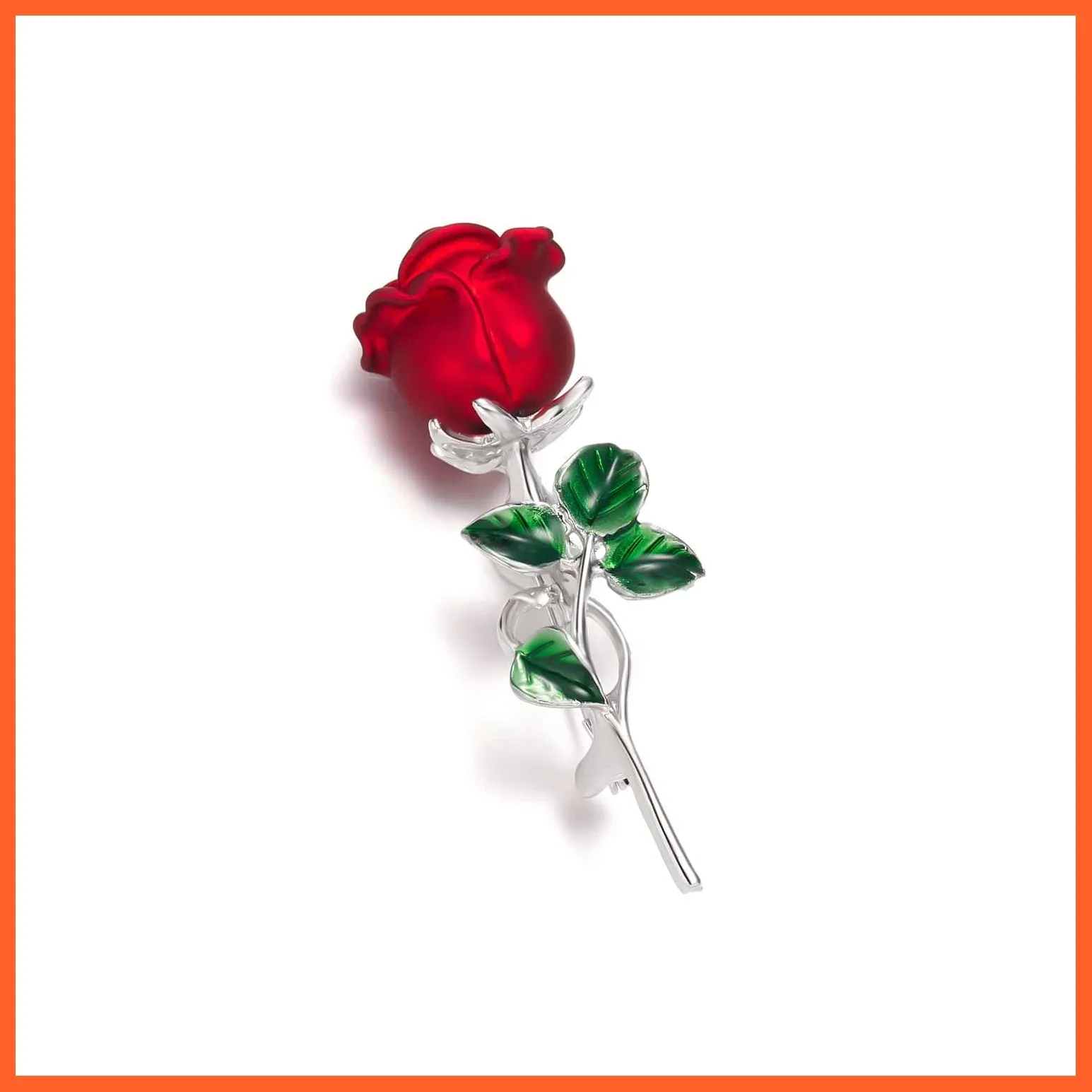 Rhinestone Red Rose Flower Brooches | Elegant Tulip Flower Bowknot Lapel Pins