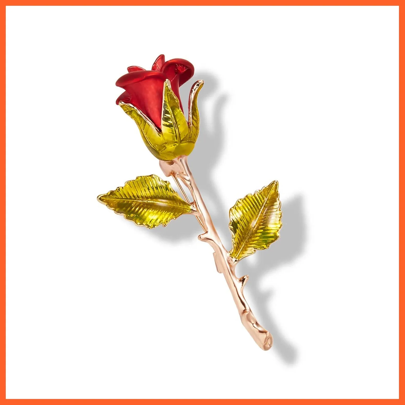 Rhinestone Red Rose Flower Brooches | Elegant Tulip Flower Bowknot Lapel Pins