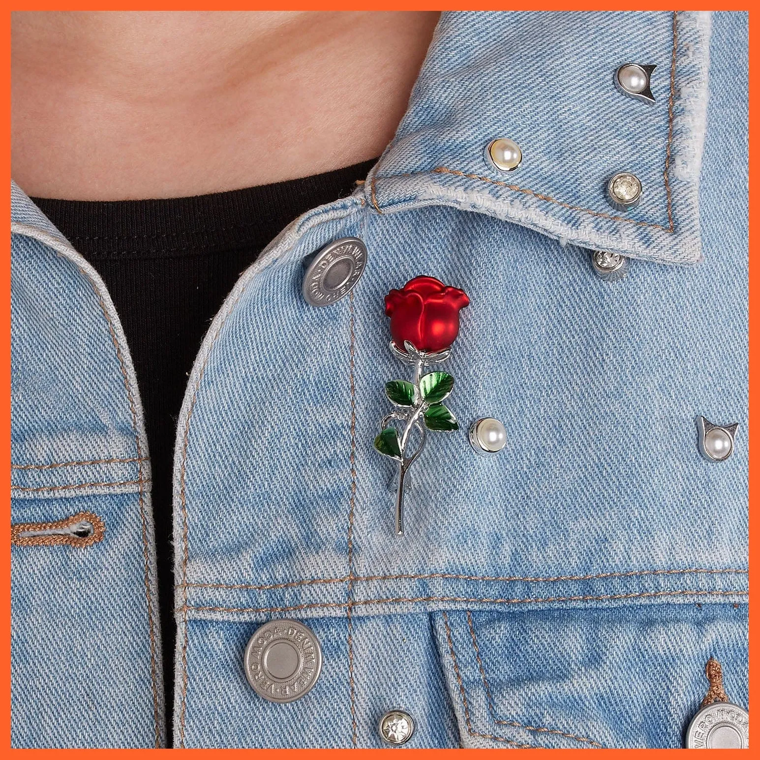 Rhinestone Red Rose Flower Brooches | Elegant Tulip Flower Bowknot Lapel Pins