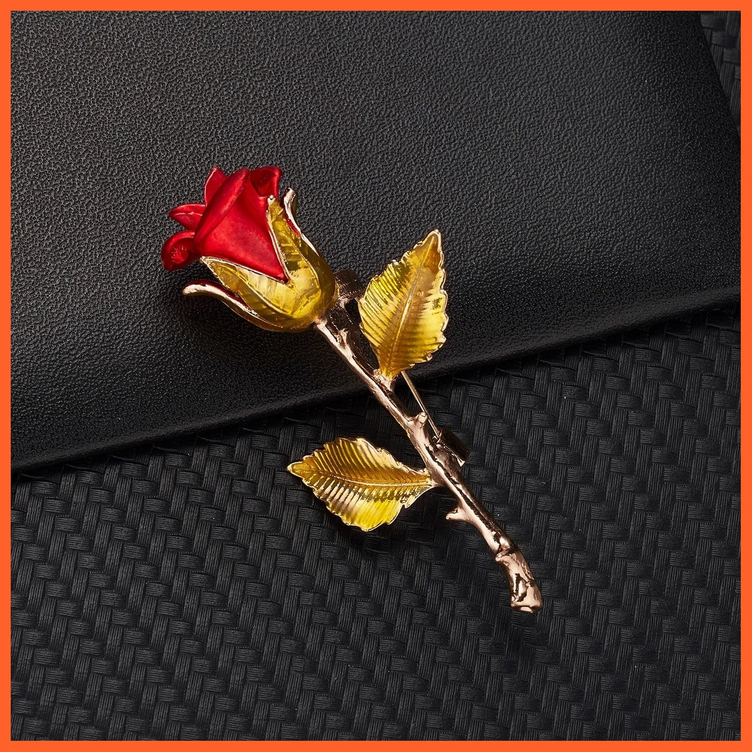 Rhinestone Red Rose Flower Brooches | Elegant Tulip Flower Bowknot Lapel Pins