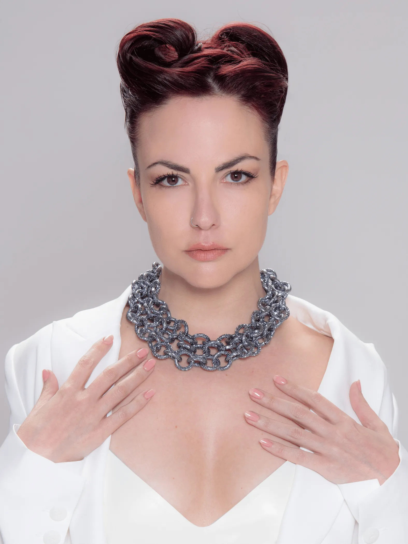 RINGS OF SATURN Bib Necklace