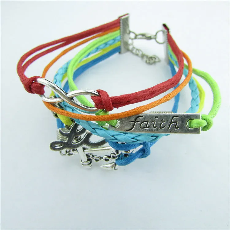 Romantic Infinite Love Colorful Woven Bracelet