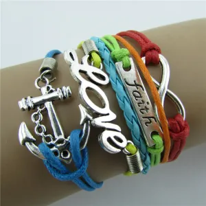 Romantic Infinite Love Colorful Woven Bracelet