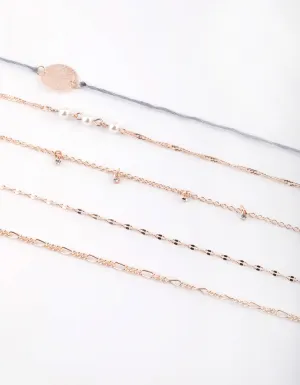 Rose Gold Cord Choker