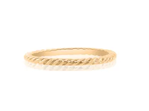 Rose Gold Twisted Rope Band